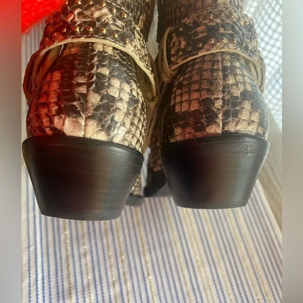 Zimmermann python leather cowboy boots size 37 - Picture 12 of 16